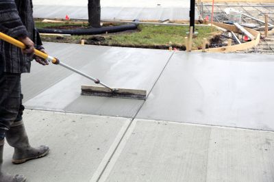 Local Stamped Concrete Driveway Service pros at work